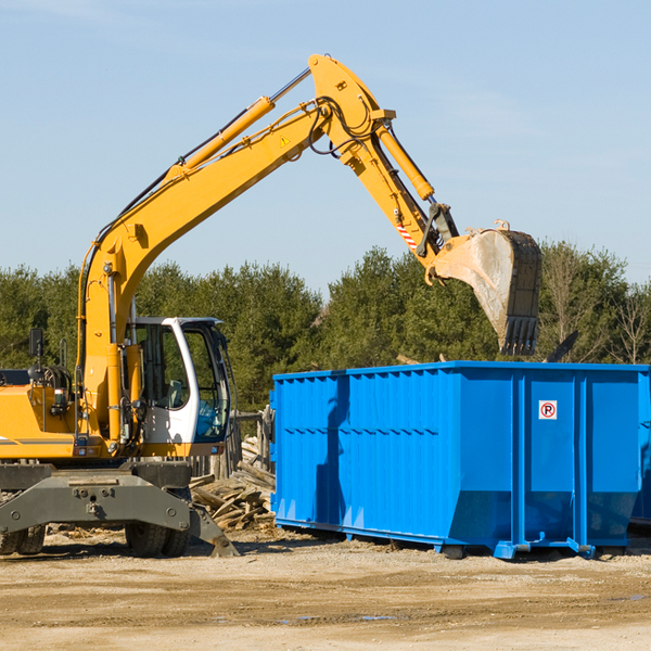 what are the rental fees for a residential dumpster in Thomaston